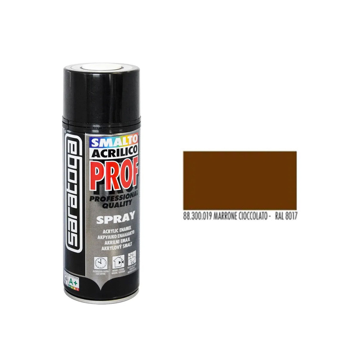 BOMBOLETTA SMALTO ACRILICO SPRAY MARRONE CIOCCOLATO RAL 8017