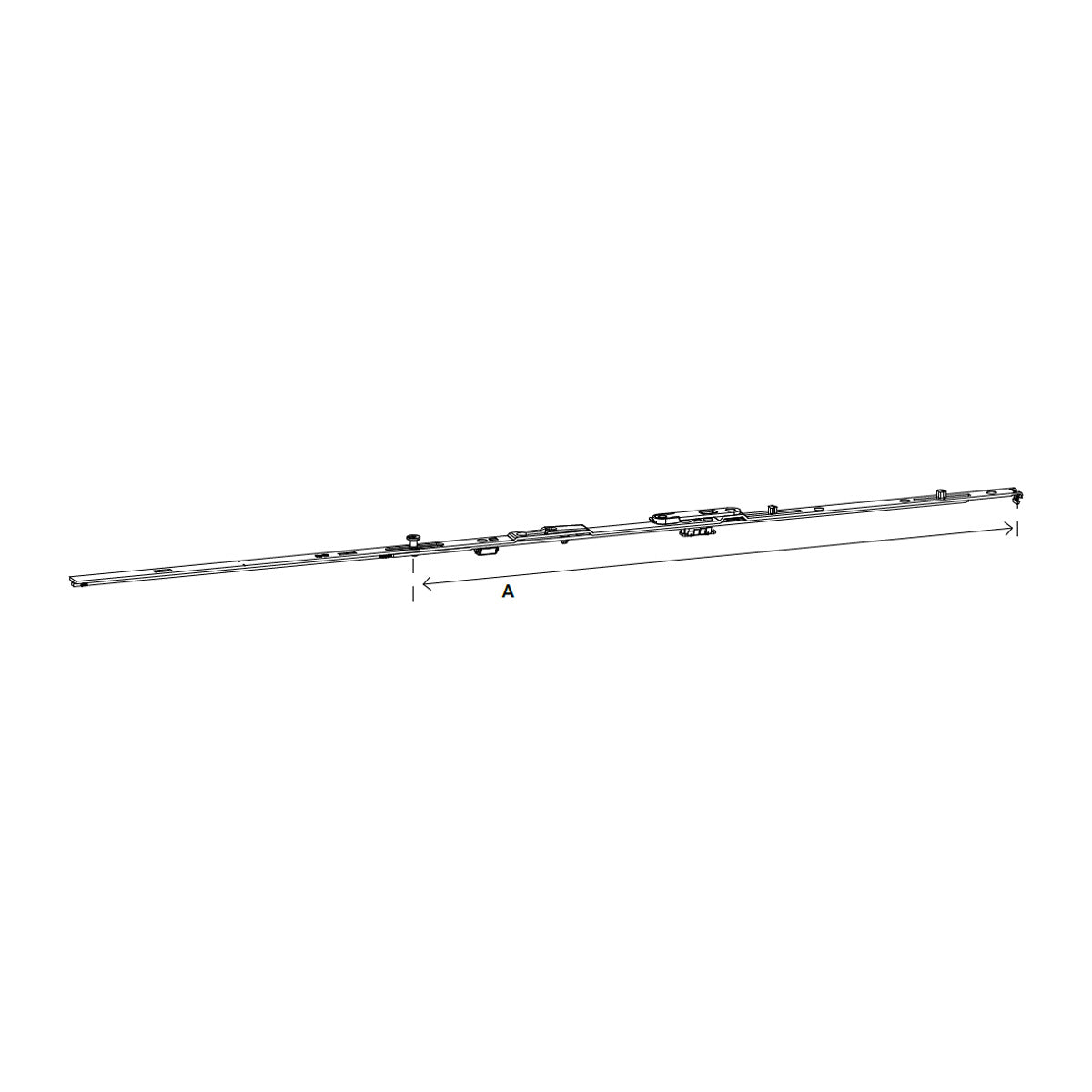 FRONTALE SOSTEGNO PER ANTA-RIBALTA 350MM G-U