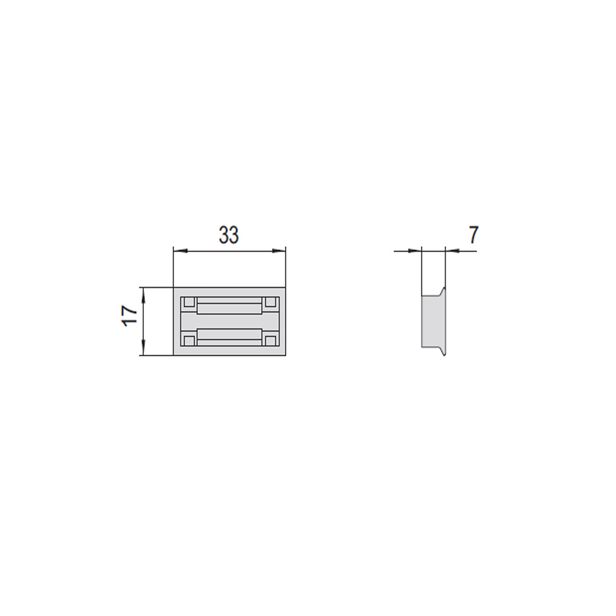 INSERTO IN NYLON PER RULLO 1.06141.70.0
