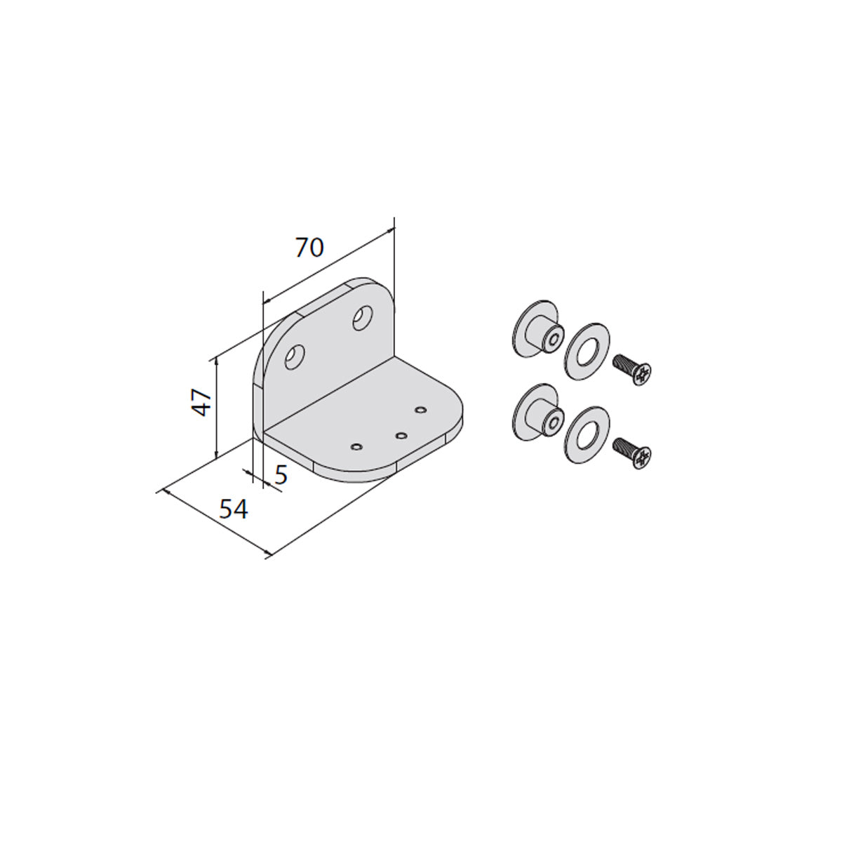 KIT GLASS PER BOCCHETTA SUPERIORE 1.07091.02.0