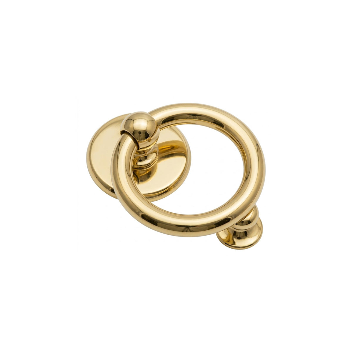BATTENTE AD ANELLO OTTONE LUCIDO