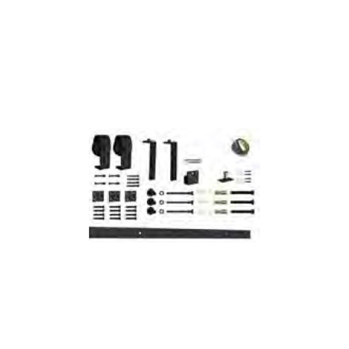 KIT PER PORTE RUSTICHE SCORREVOLI CON BINARIO A VISTA KRP 80/AU