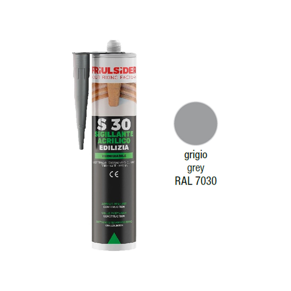 SIGILLANTE ACRILICO EDILIZIA 310 ML GRIGIO