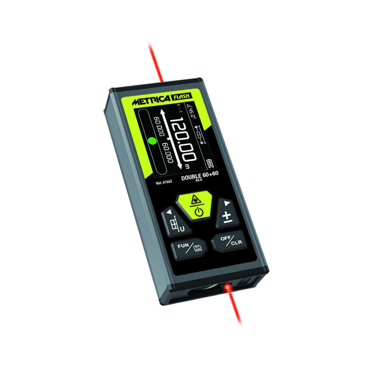 MISURATORE LASER DOUBLE 60+60 ALU
