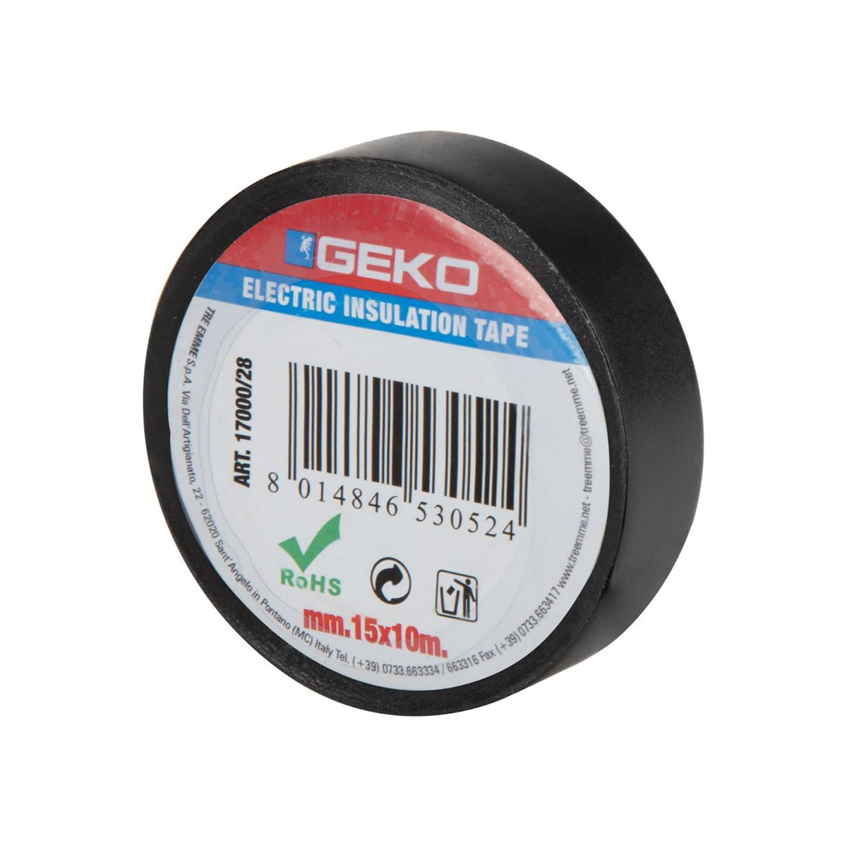 NASTRO ISOLANTE MM 15 X 10 M NERO 17000/10