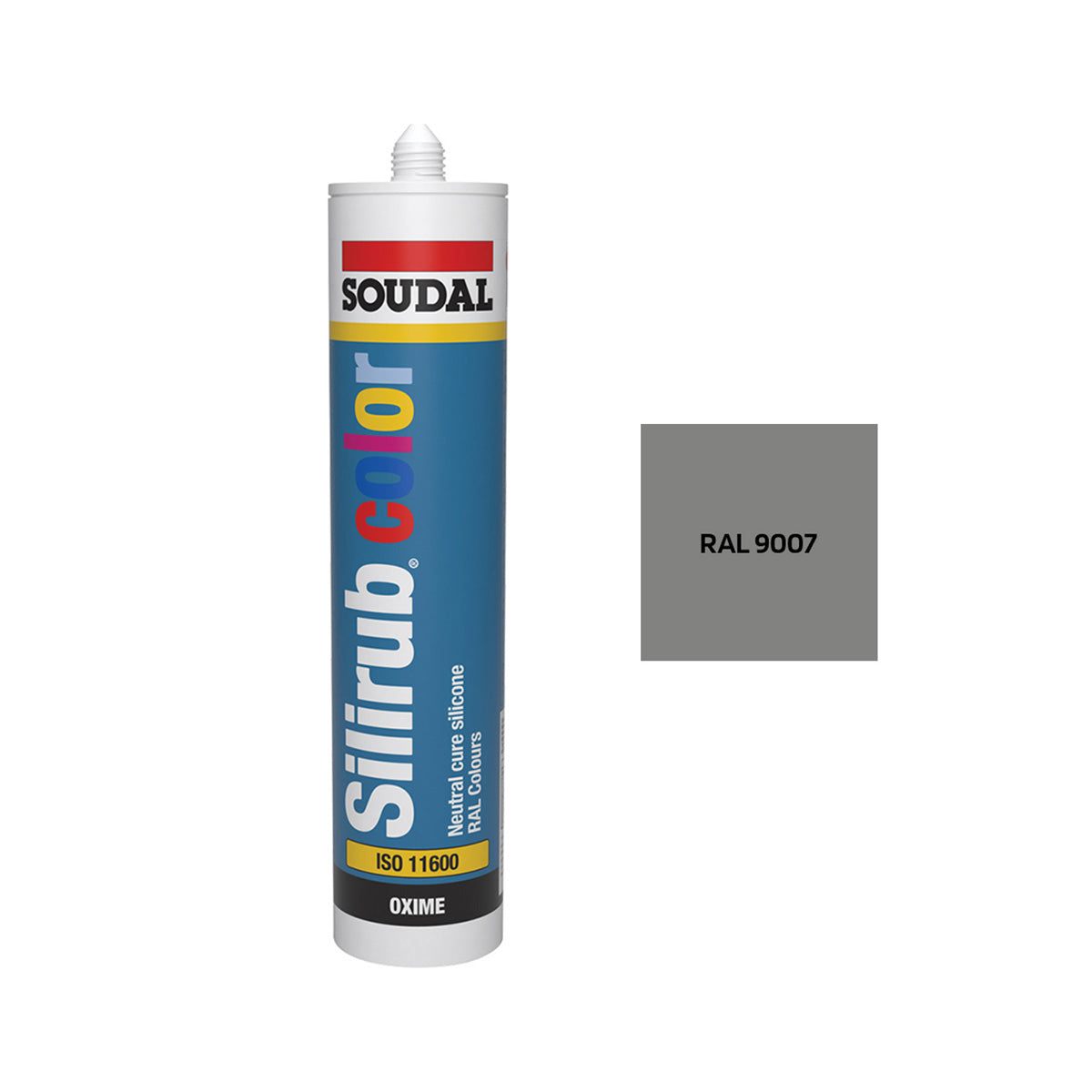 SIGILLANTE SILICONICO SILIRUB COLOR ALLUMINIO GRIGIO 300 ML