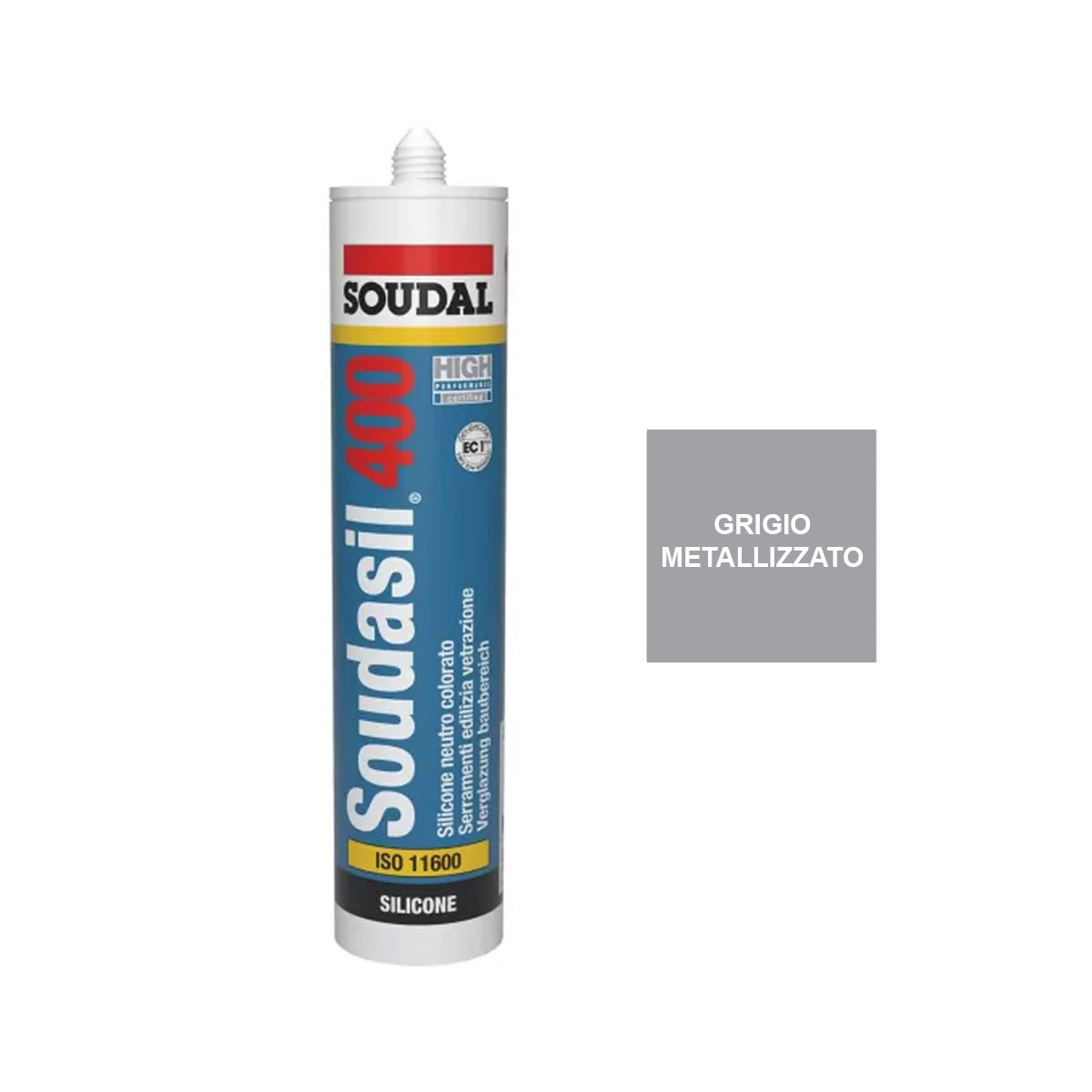 SIGILLANTE SOUDASIL 400 GRIGIO METALLIZZATO 310 ML