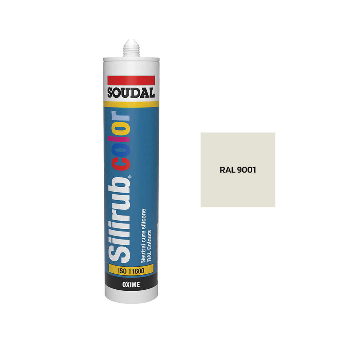 SIGILLANTE SILICONICO SILIRUB COLOR BIANCO CREMA 300 ML