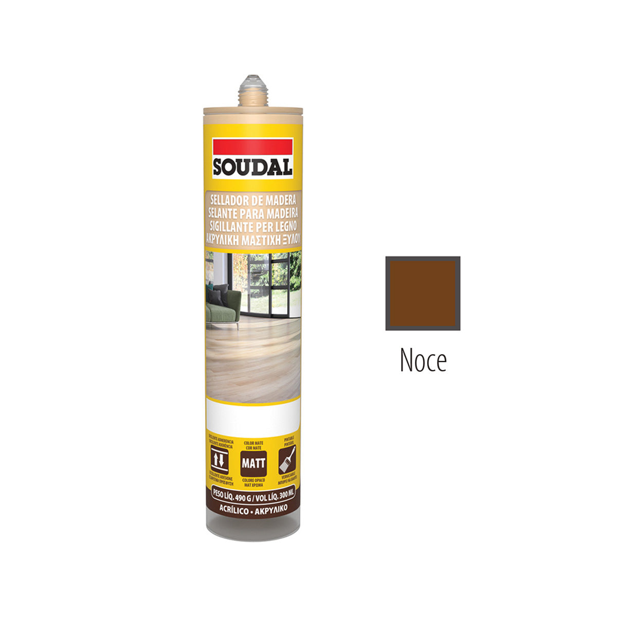 SIGILLANTE ACRILICO LEGNO & PARQUET NOCE 300ML