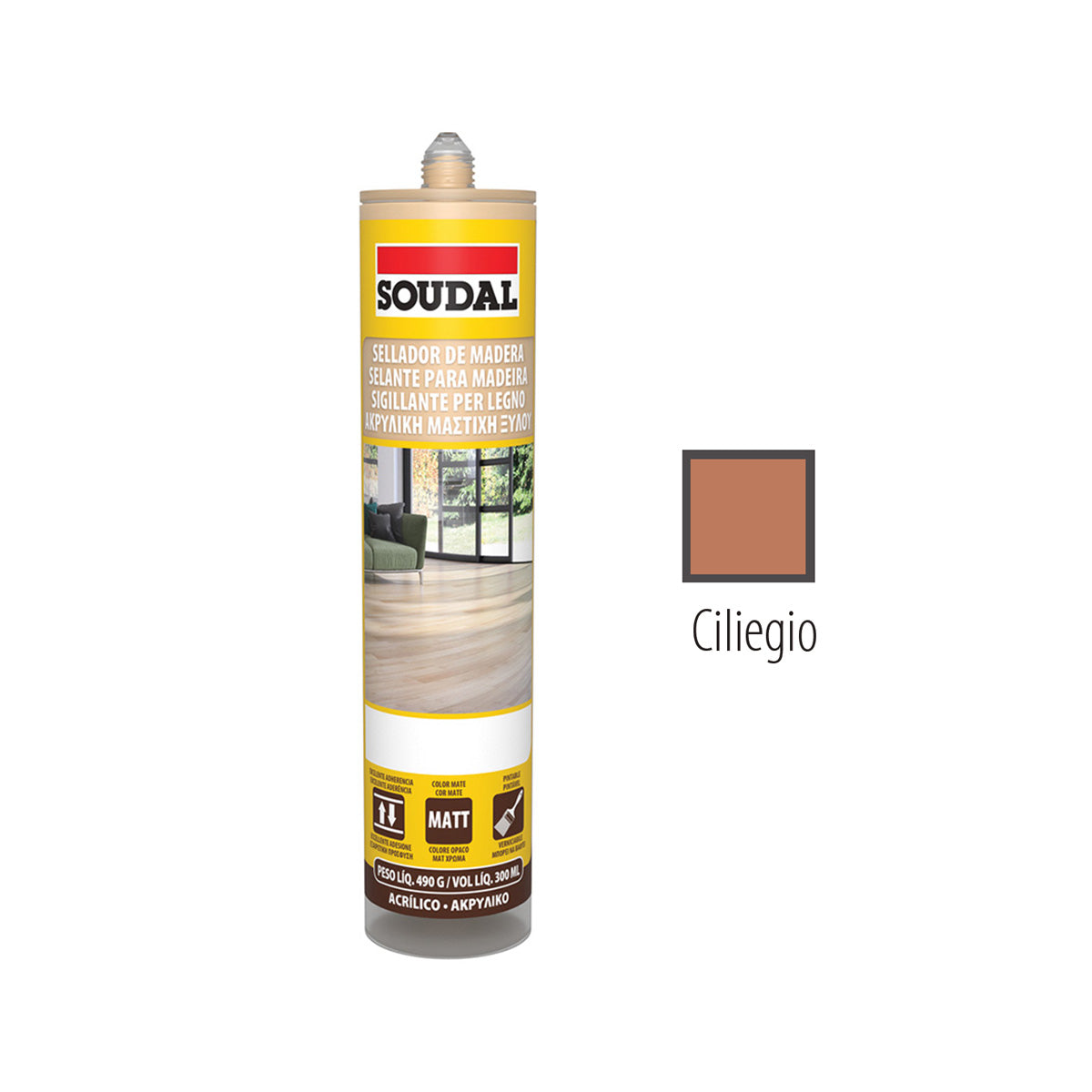 SIGILLANTE ACRILICO LEGNO & PARQUET CILIEGIO 300ML