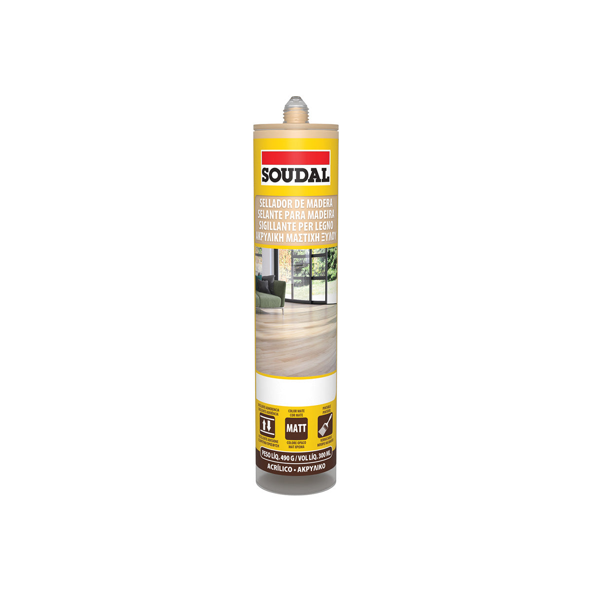 SIGILLANTE ACRILICO LEGNO & PARQUET MERBAU 300ML