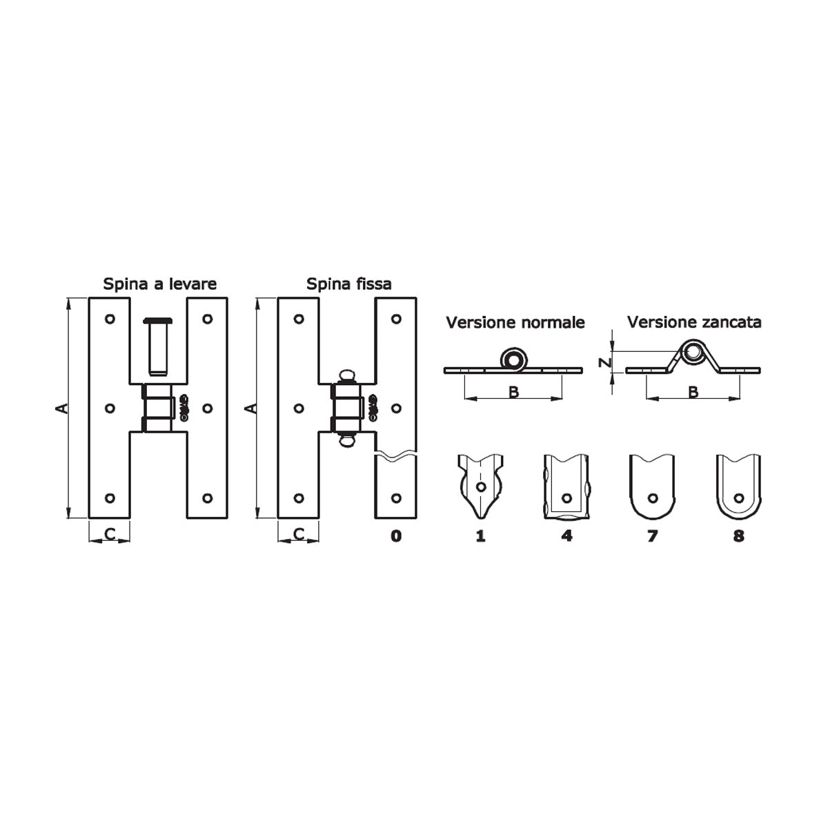 BANDELLA DOPPIA T CENTRALE 20CM NERA