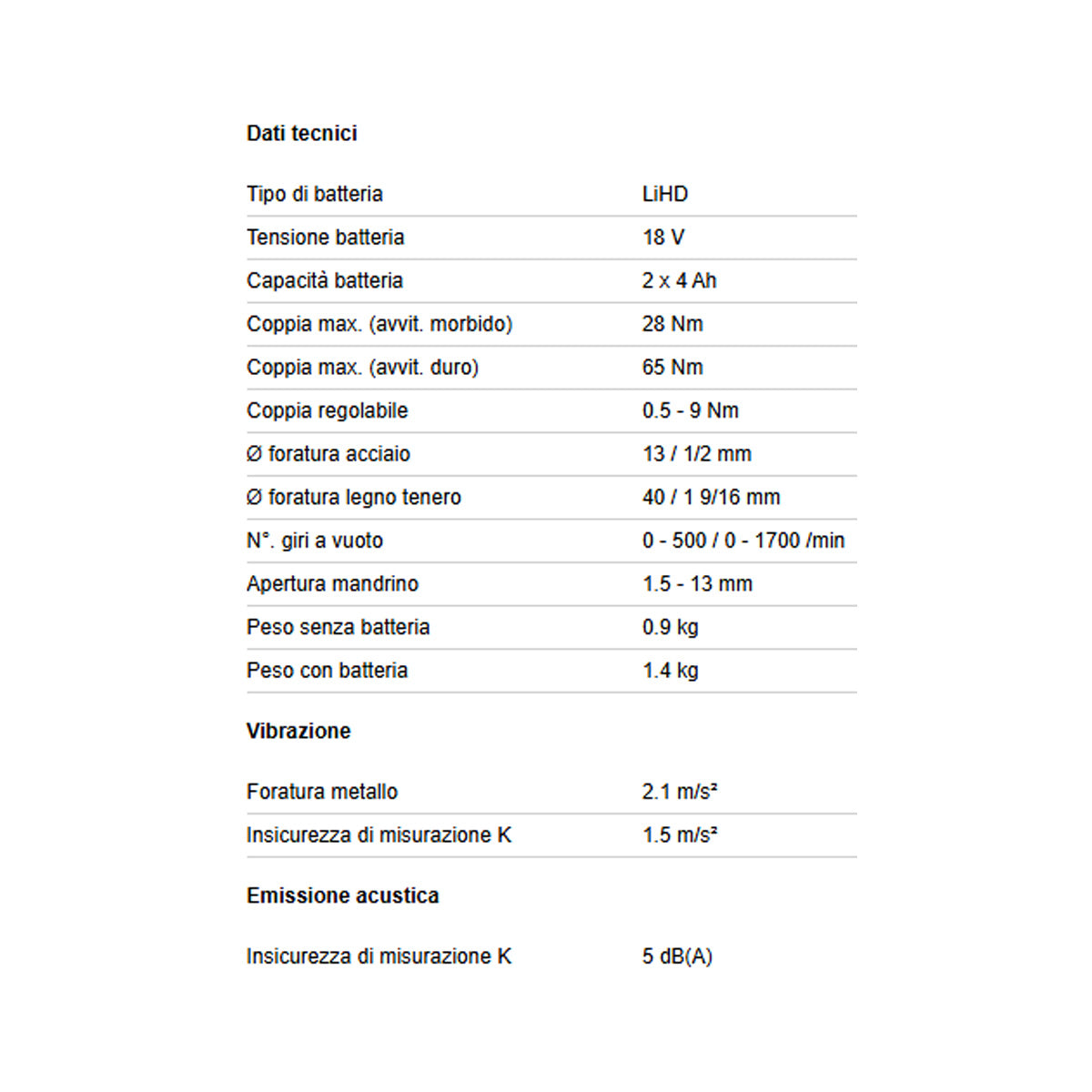 TRAPANO AVVITATORE A BATTERIA BS 18 L BL