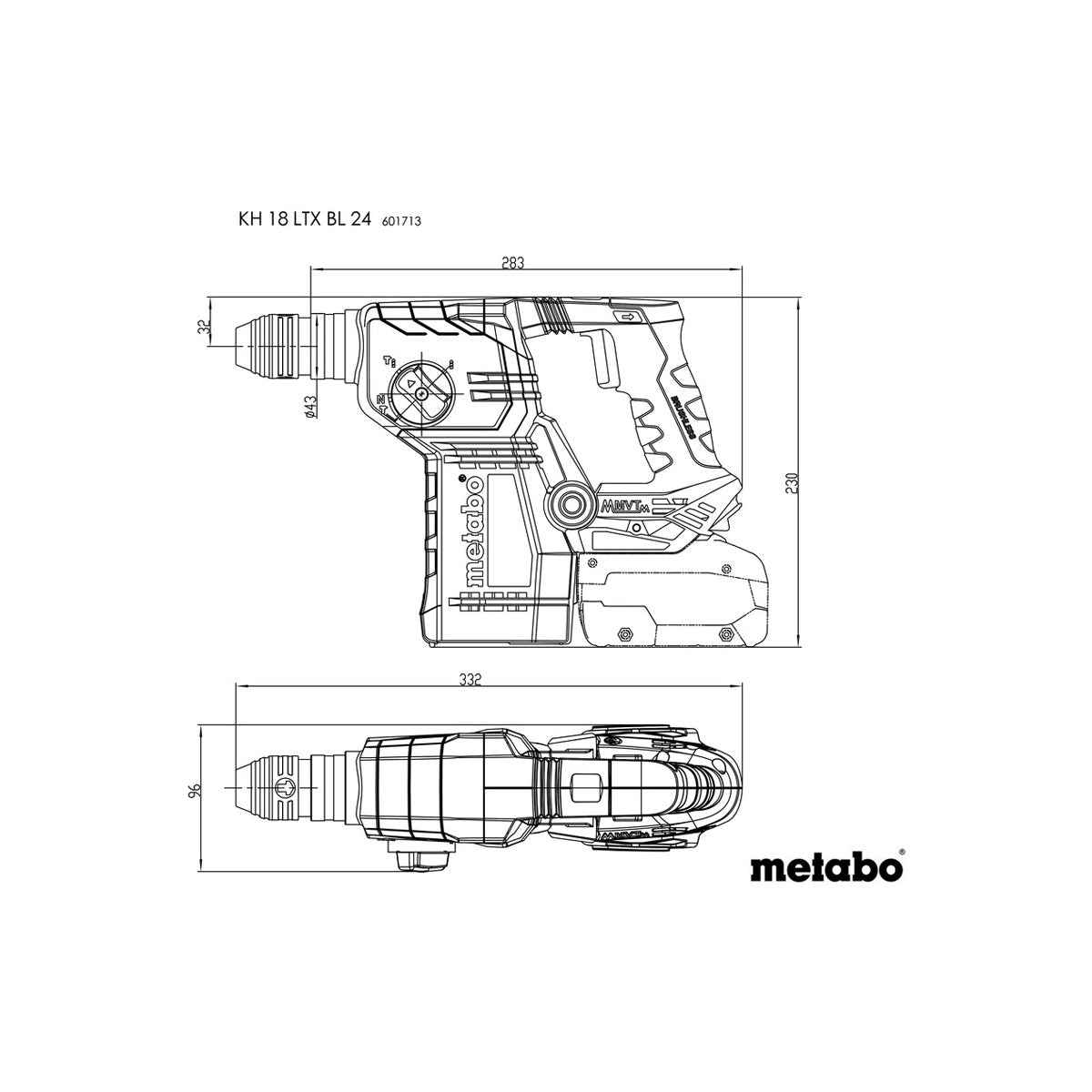 MARTELLO COMBINATO A BATTERIA KH 18 LTX BL 24