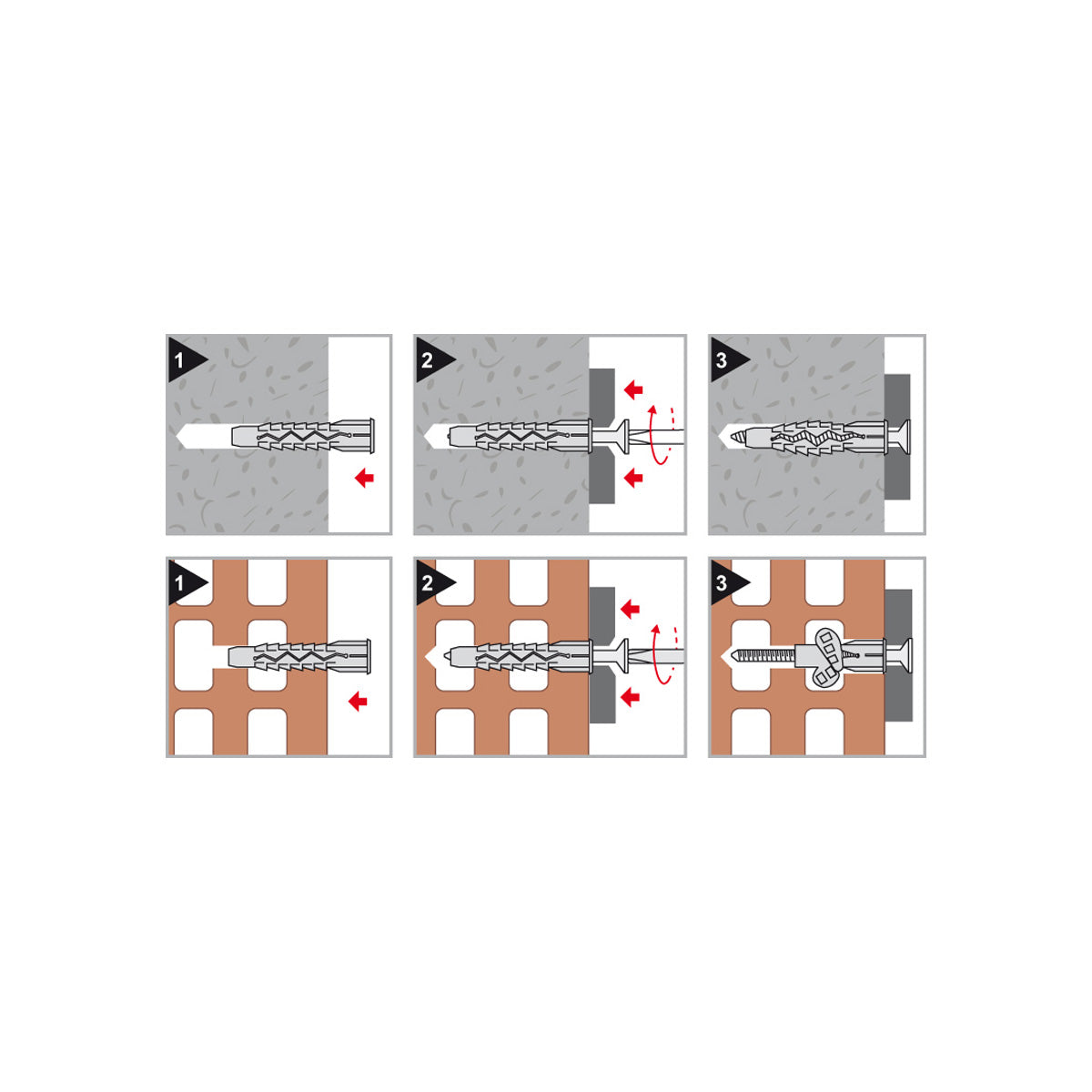 TASSELLO UNIVERSALE CON VITE TPS Ø10X65 MM 10 PEZZI