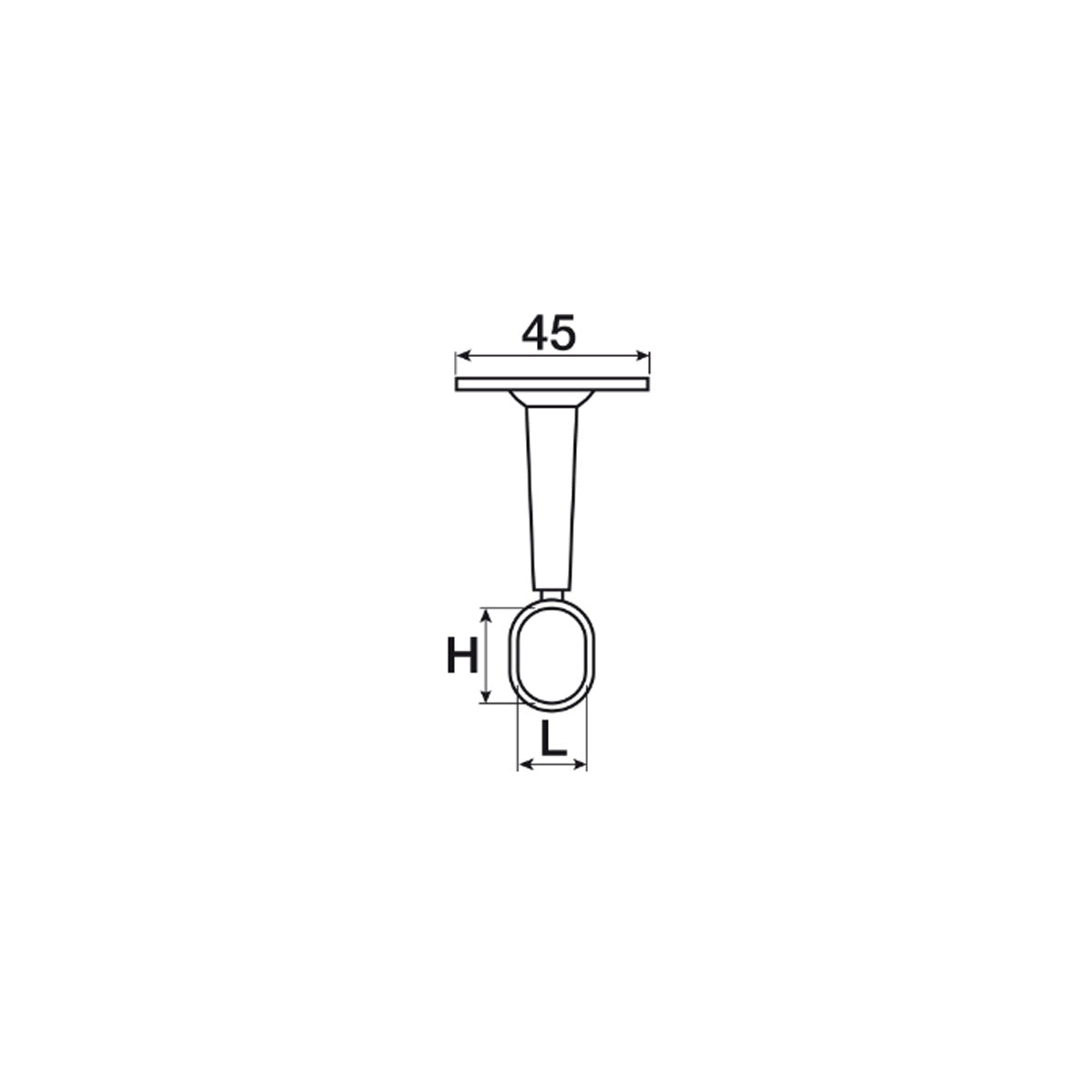 REGGITUBO REGOLABILE 30MM OTTONE