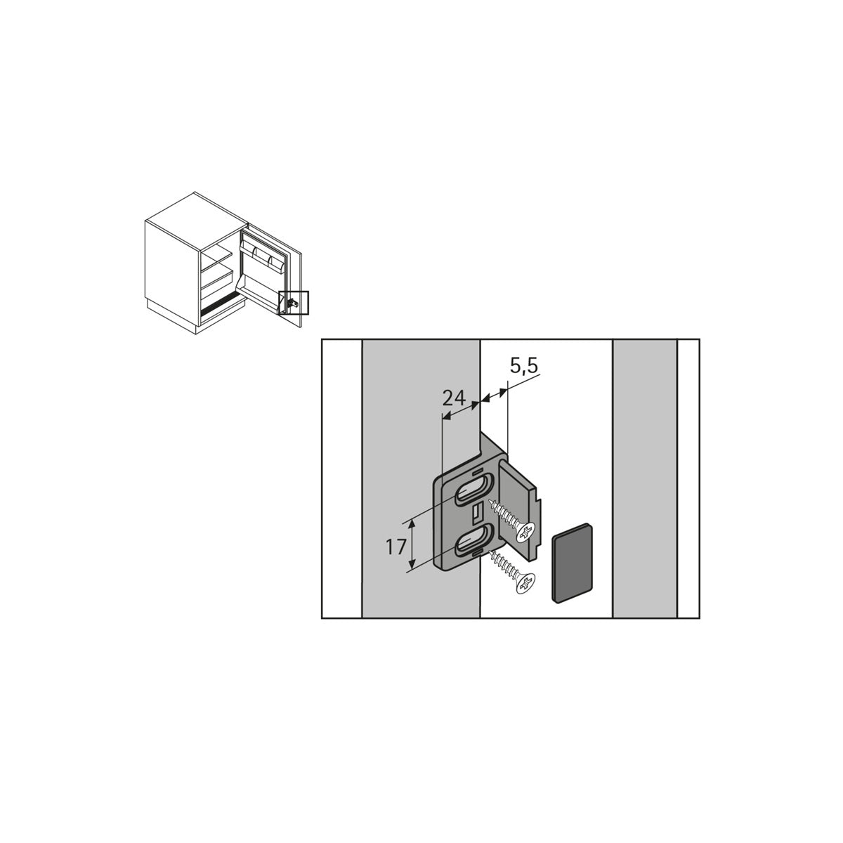 TRASCINATORE PER FRIGORIFERI DA INCASSO