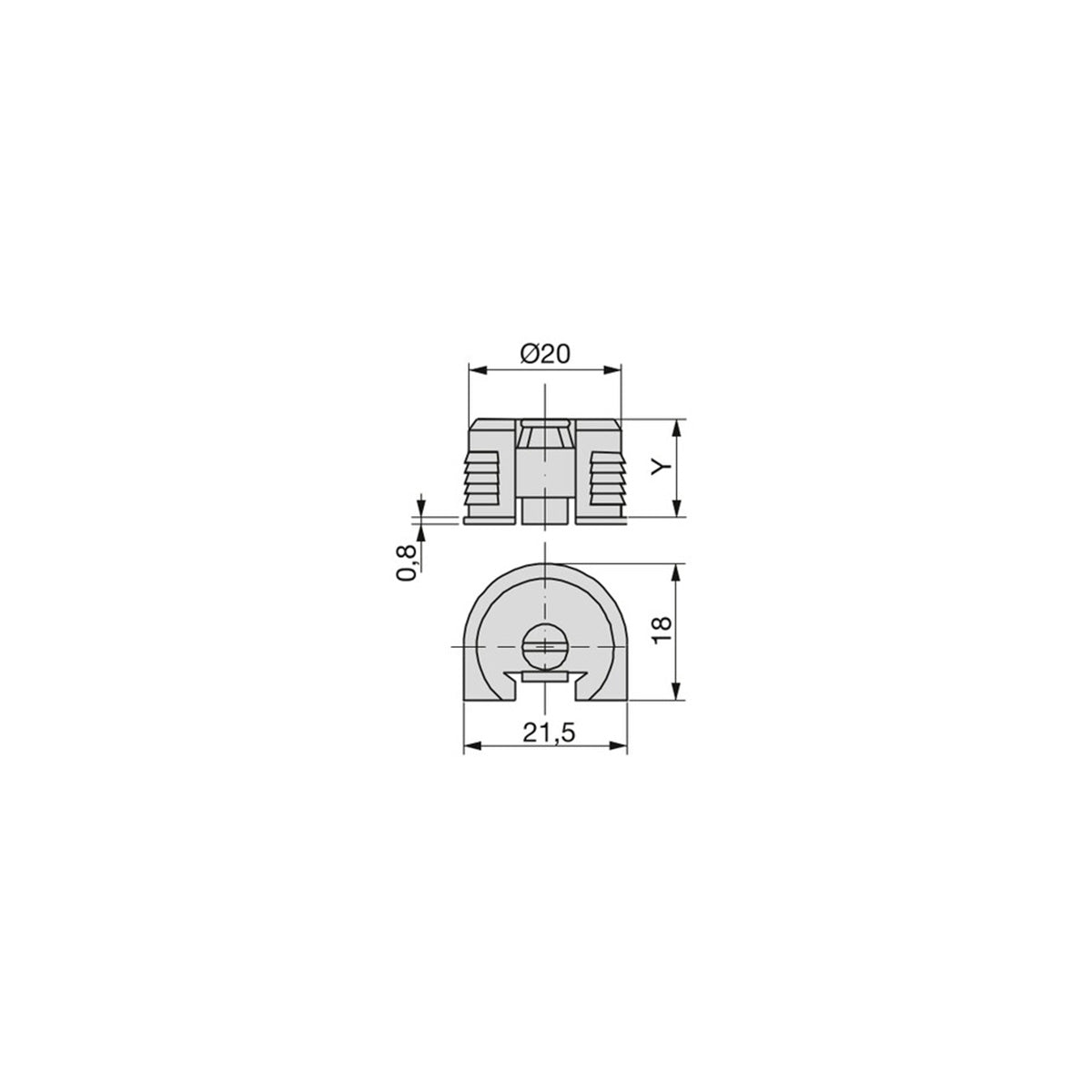 REGGIPIANO UNIBLOCK D20 8175121 20 PEZZI