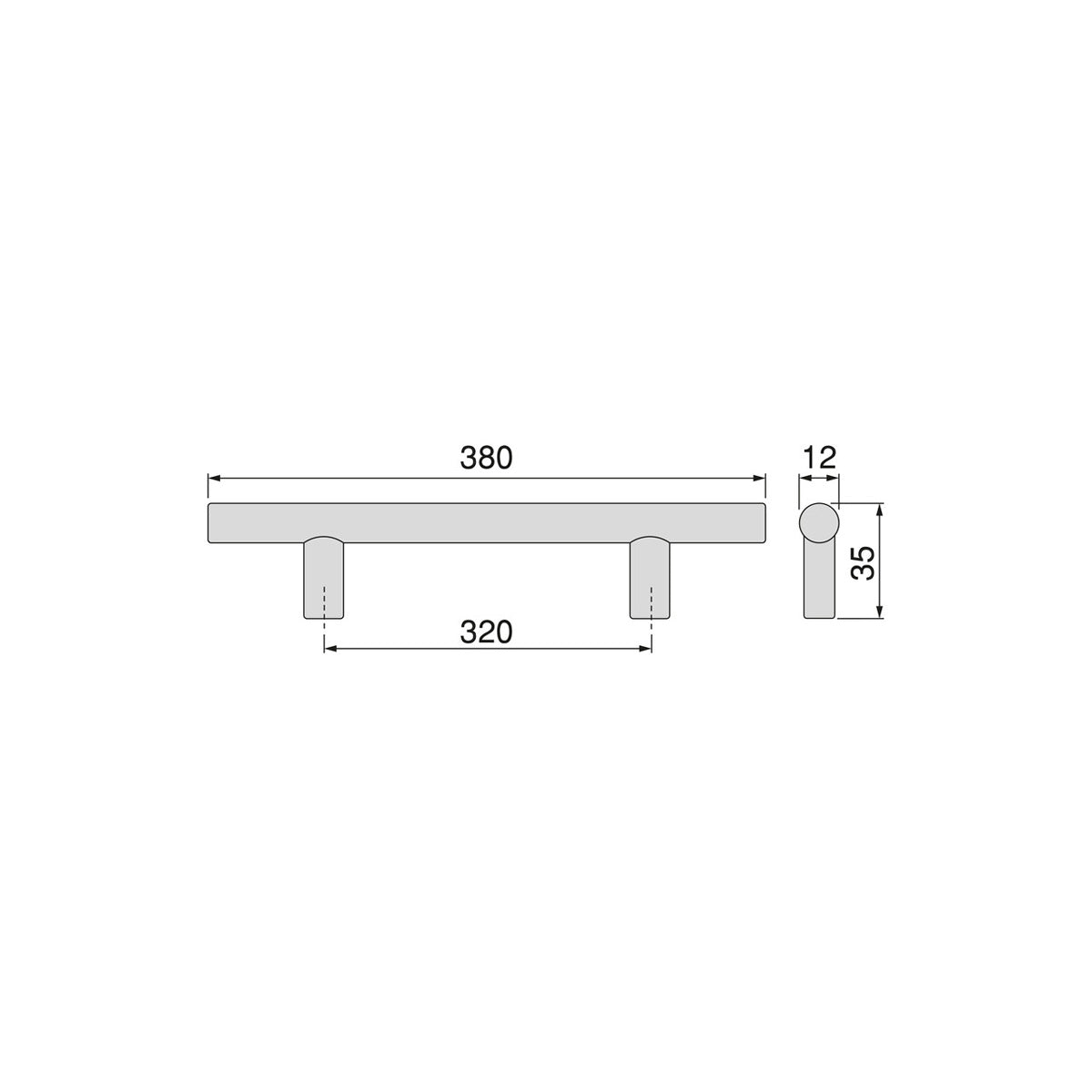 MANIGLIA ORLANDO 320MM NICHEL SATINATO 9352051