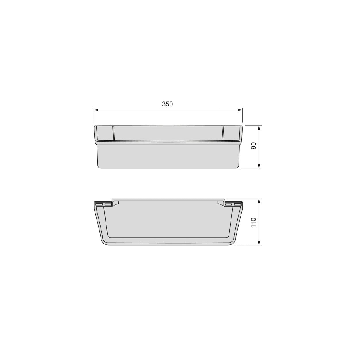 VASCHETTE AUSILIARI 350 MM 8930315