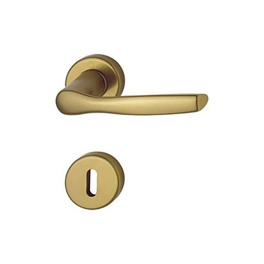 MANIGLIA ROSETTA E BOCCHETTA MILANO BRONZO