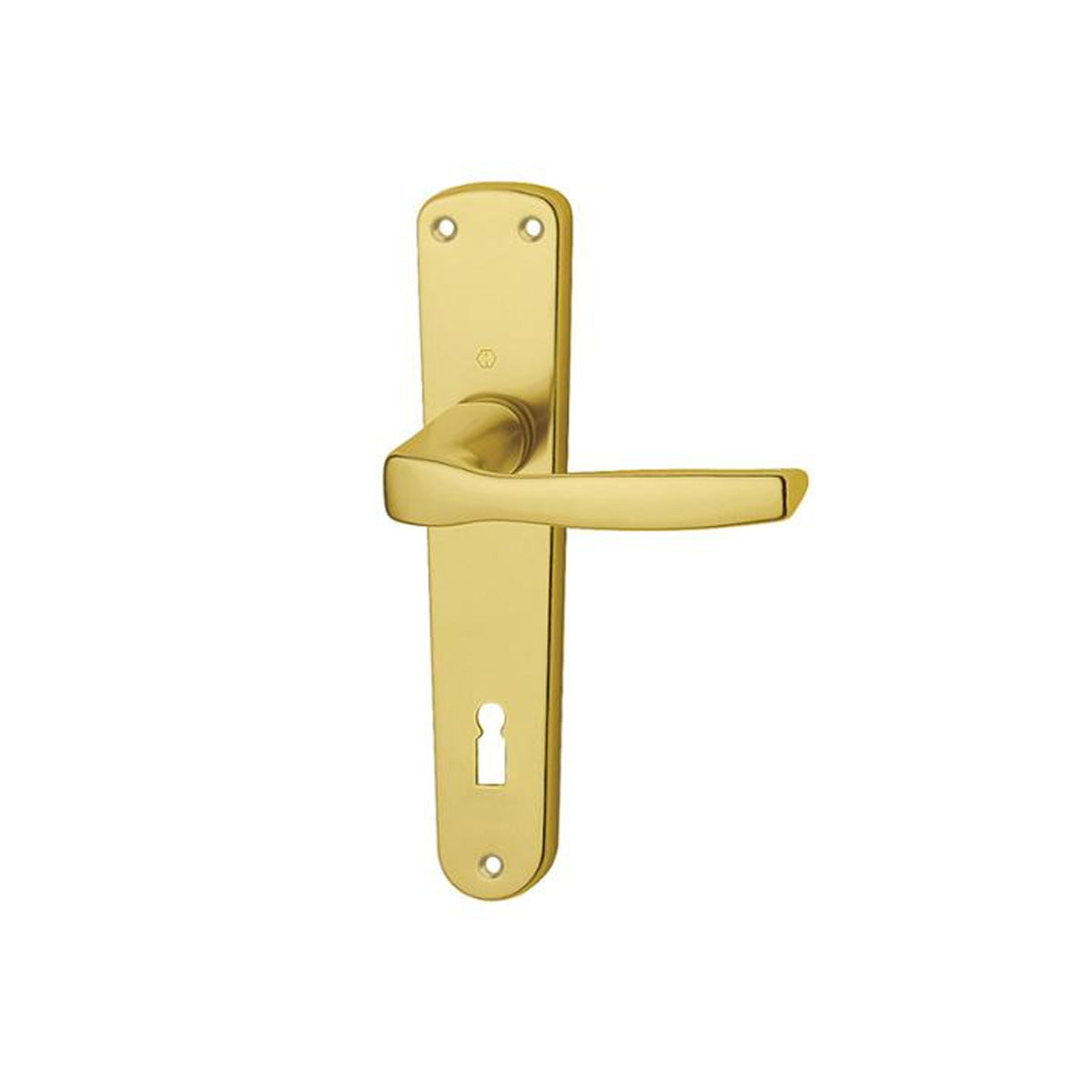 MANIGLIA CON PLACCA MILANO FORO PATENT ORO
