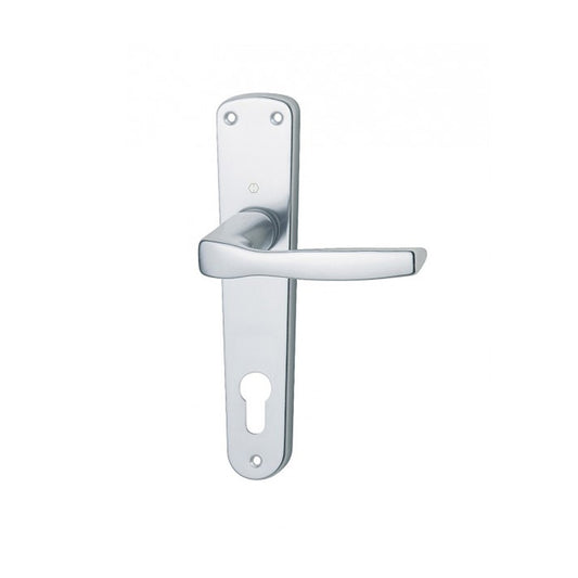 MANIGLIA CON PLACCA MILANO FORO YALE ARGENTO