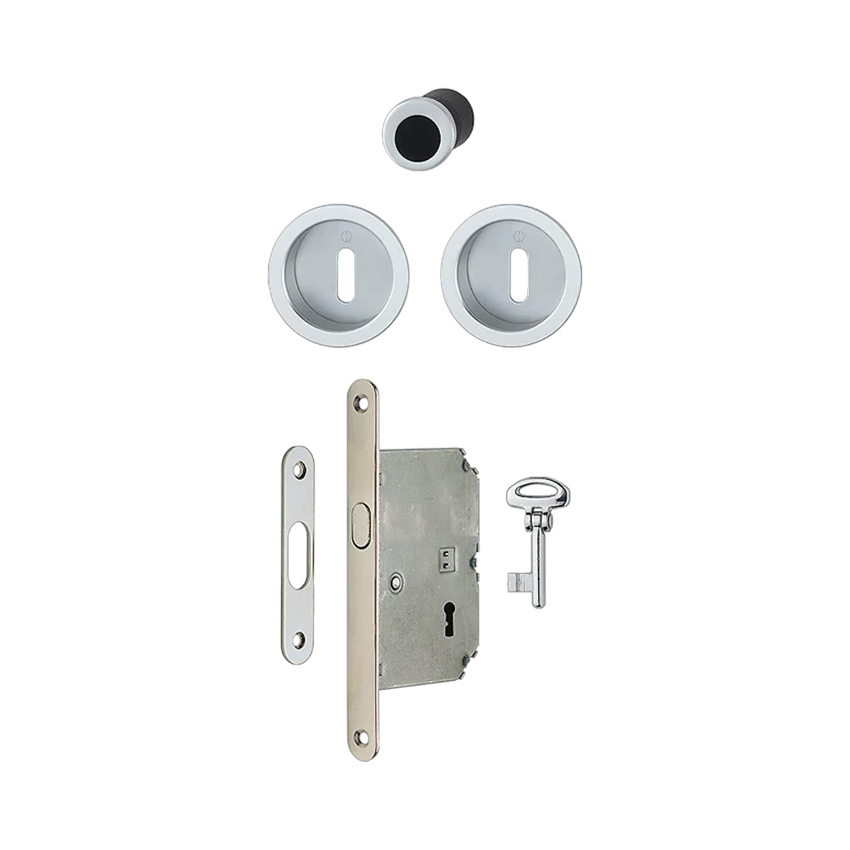 SPAZIO KIT 3 PER PORTE SCORREVOLI ARGENTO