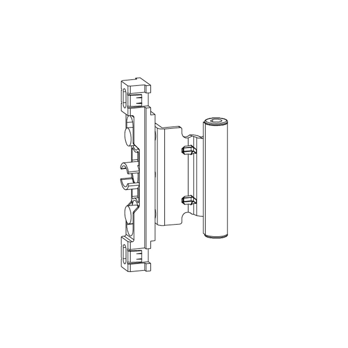 CERNIERA CENTRALE PER BATTENTE M6/12 INTERASSE 13 G-U