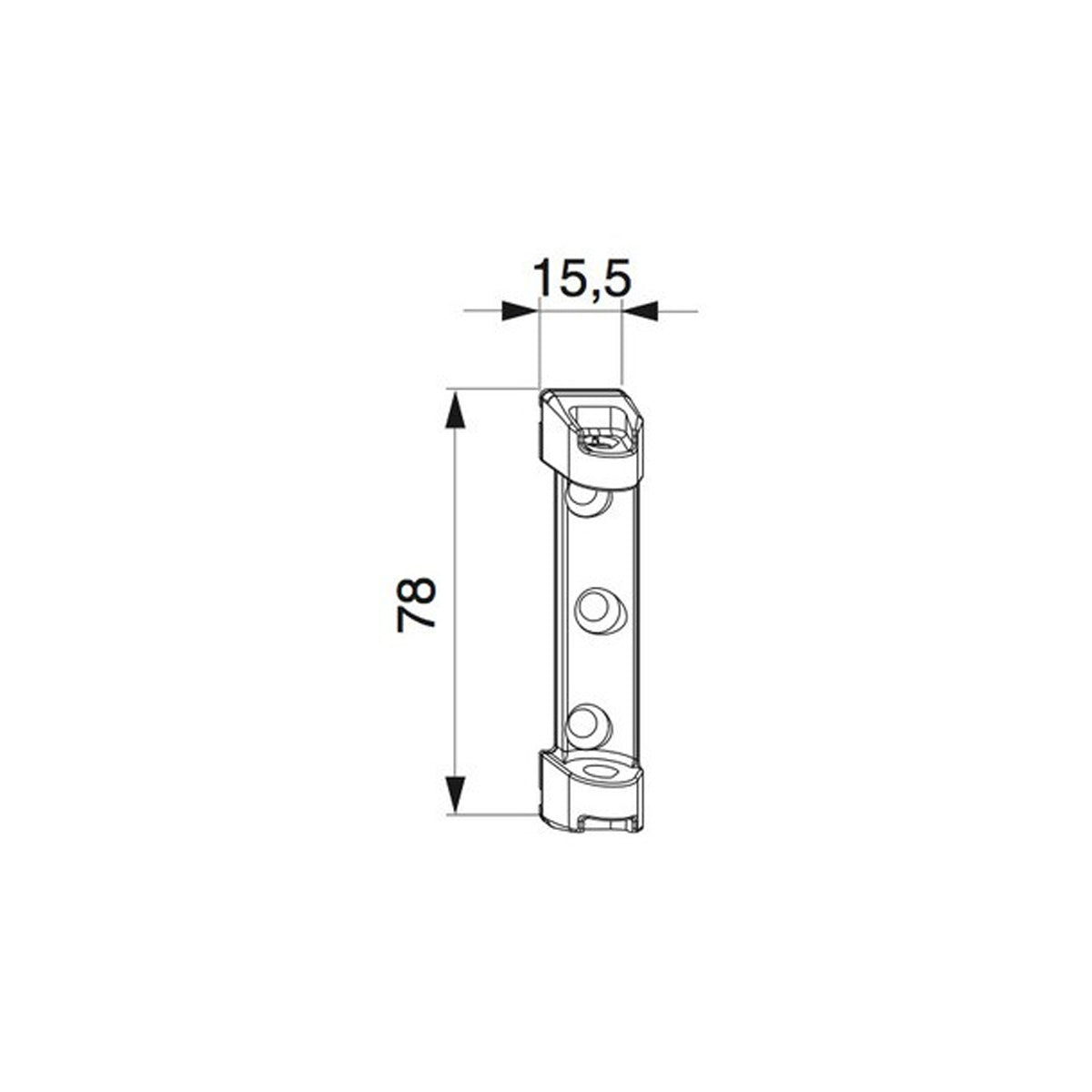 SUPPORTO PER CERNIERA 3 ANTE X-M57930