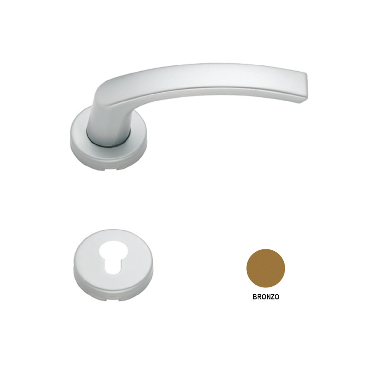 MANIGLIA ROSETTA E BOCCHETTA NEPTUN BRONZO G-U