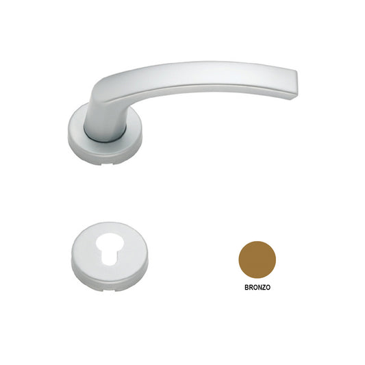 MANIGLIA ROSETTA E BOCCHETTA NEPTUN BRONZO G-U