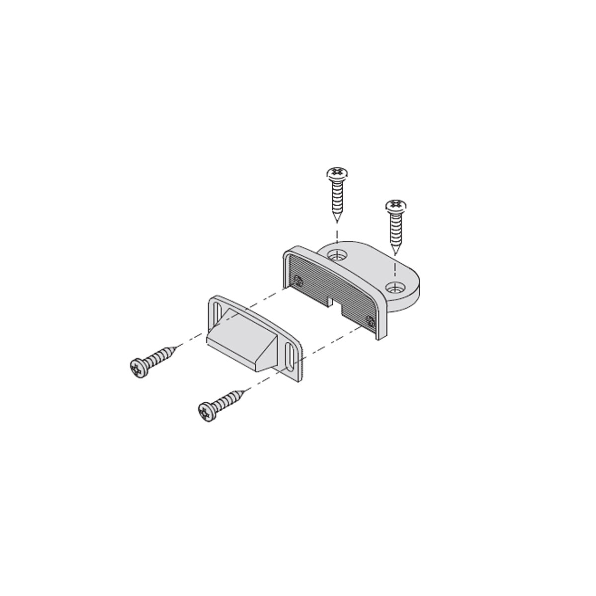 BOCCHETTA REGOLABILE PER PORTE IN LEGNO E PVC 1.07072.33.0