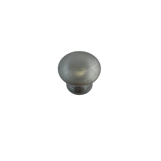 POMOLO IN OTTONE 30 MM CROMO SATINATO