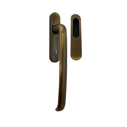 COPPIA ALZANTE ROYAL OTTONE BRONZATO GRAFFIATO