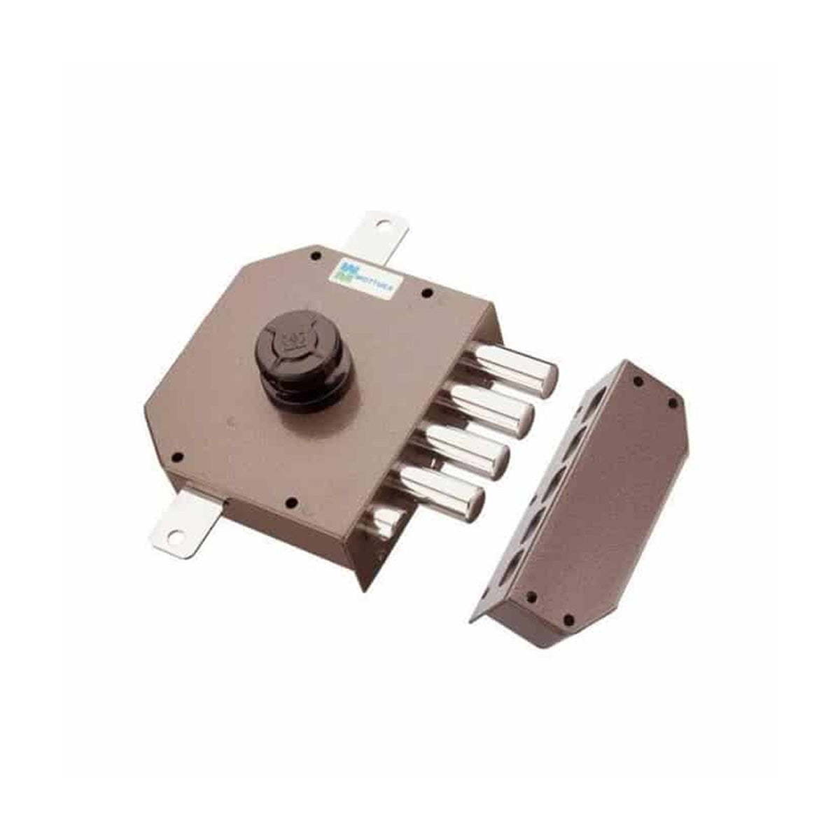 SERRATURA AD APPLICARE TRIPLICE CON MEZZO GIRO DESTRA POMPA 60MM