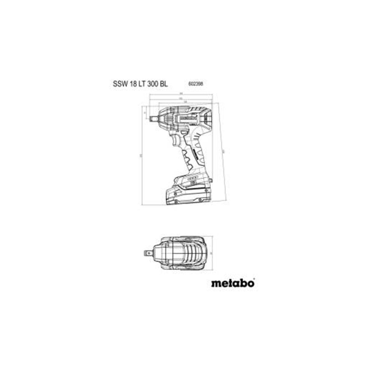 AVVITATORE A MASSA BATTENTE A BATTERIA SSW 18 LT 300 BL