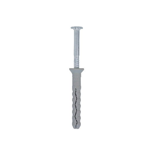 TASSELLO PREMONTATO IN NYLON CON BORDO SVASATO Ø8X60 MM 10 PEZZI
