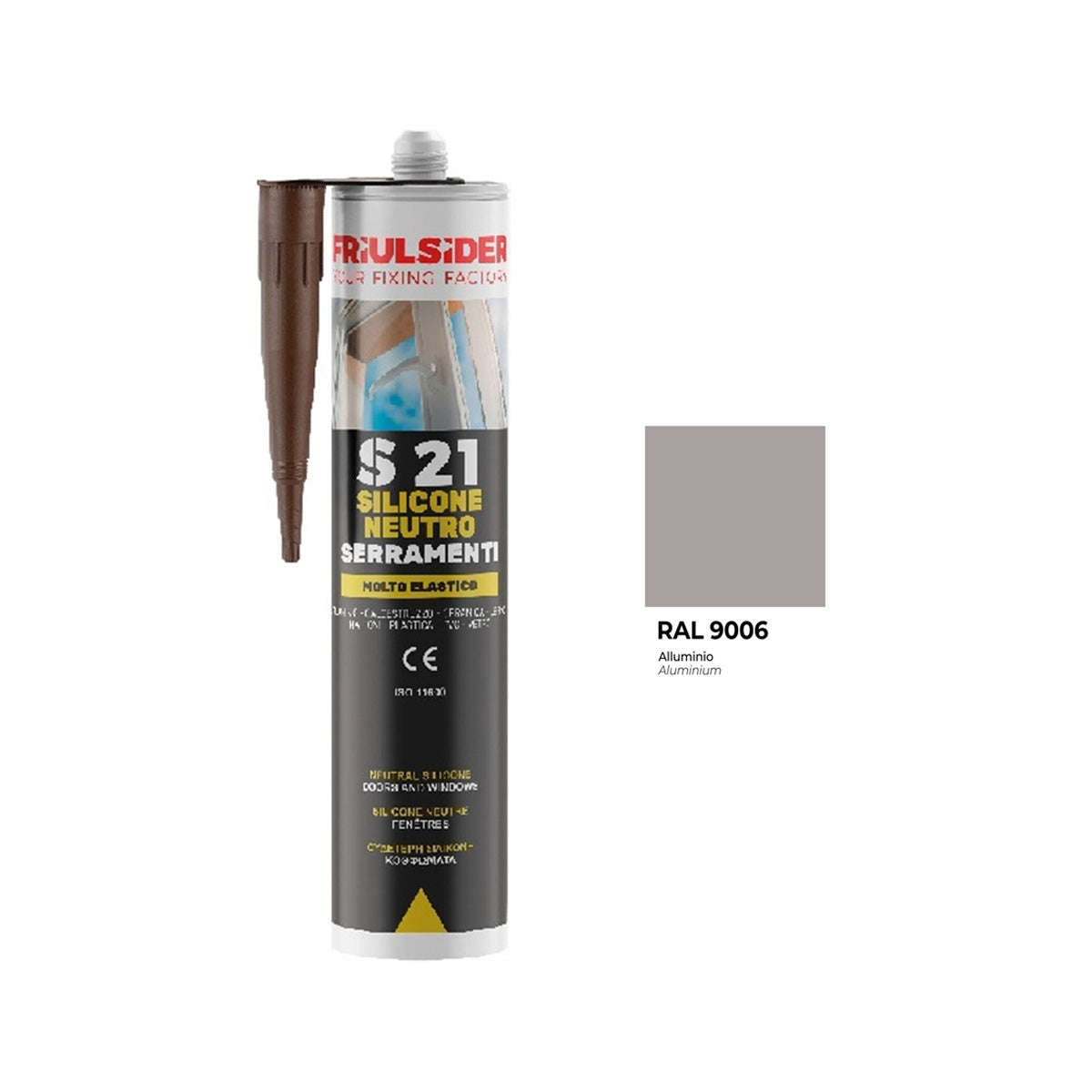 SILICONE NEUTRO SERRAMENTI 310 ML ALLUMINIO