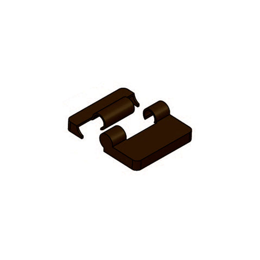 COPPIA COPERTURA CERNIERE MOSE MARRONE