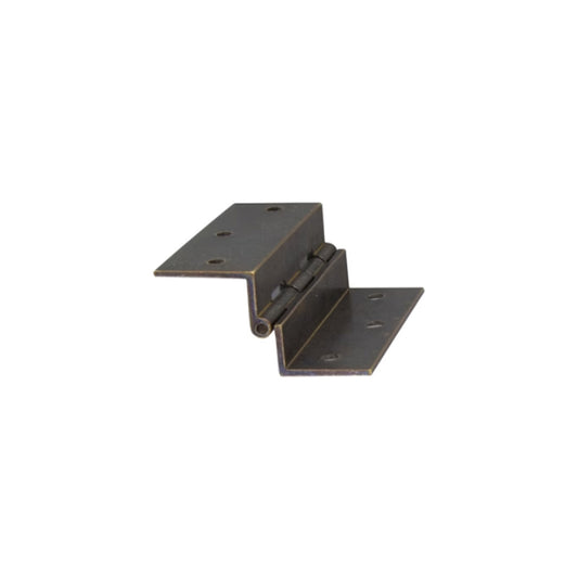 CERNIERA DOPPIA CURVA 50X40 OTTONE BRONZO