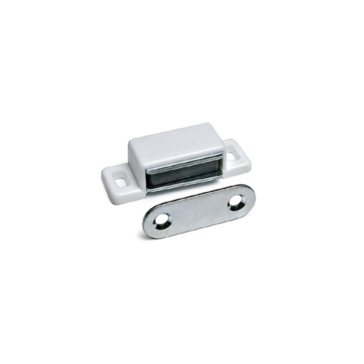 CHIUSURA MAGNETICA A 2 FORI ART.78 BIANCA 10 PEZZI
