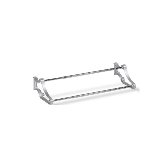 PORTASCARPE ESTENSIBILE 40/70 CM CROMO/NERO