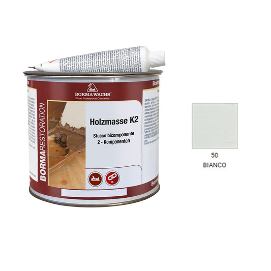 STUCCO PER LEGNO BICOMPONENTE 750 ML BIANCO E CATALIZZATORE IN TUBETTO