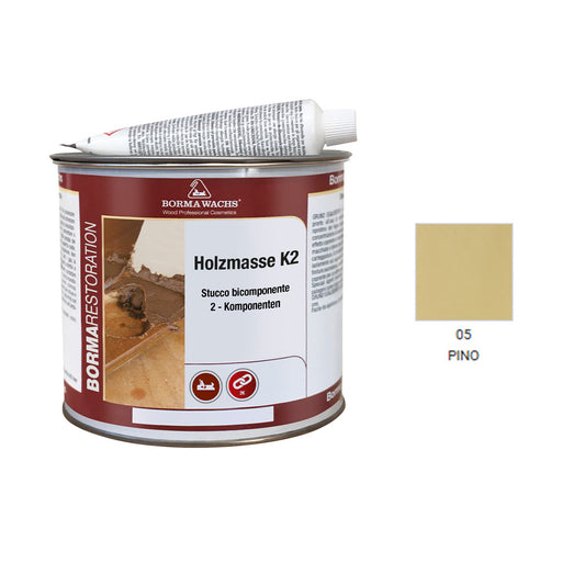 STUCCO PER LEGNO BICOMPONENTE 750 ML PINO E CATALIZZATORE IN TUBETTO