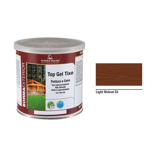 FINITURA DECORATIVA A CERA TOP GEL TIXO 750 ML NOCE CHIARO