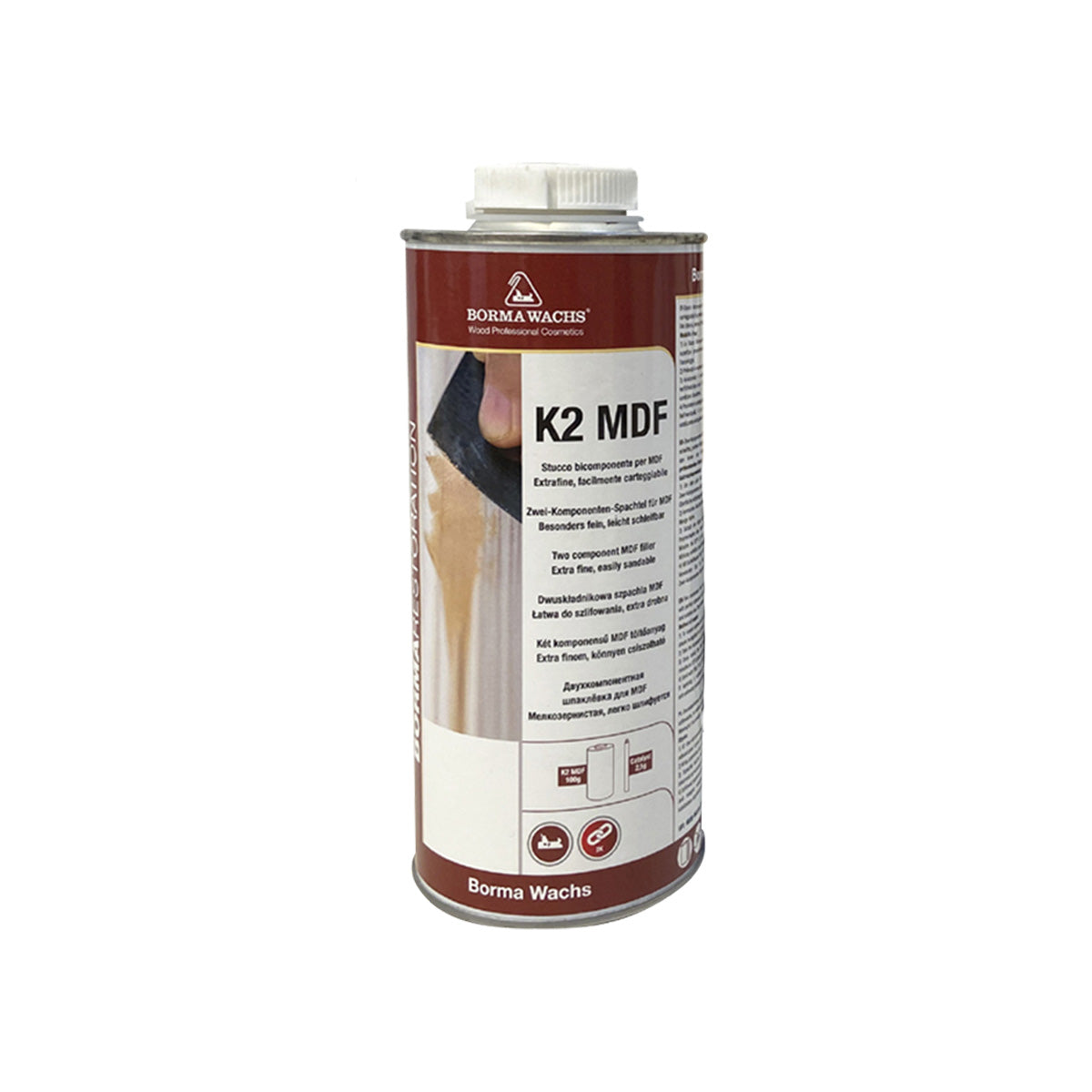 STUCCO PER LEGNO BICOMPONENTE IN CARTUCCIA 820 ML NERO