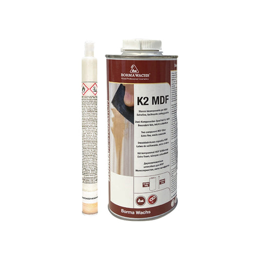 STUCCO PER LEGNO BICOMPONENTE IN CARTUCCIA 820 ML NOCE SCURO E CATALIZZATORE