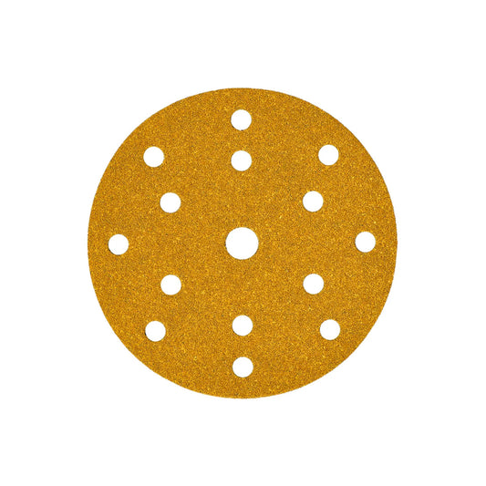 DISCO ABRASIVO GOLD GRANA 400 15 FORI DIAMETRO 150 10 PEZZI