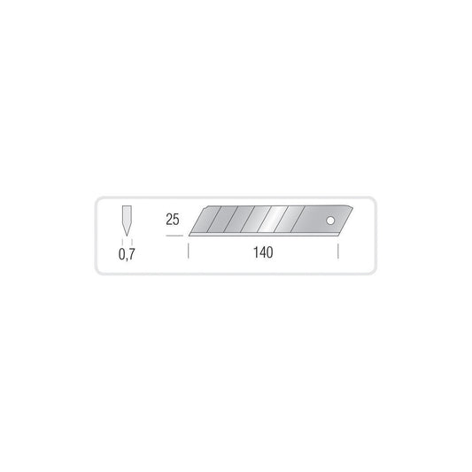 LAME DI RICAMBIO CUTTER RUBBER 25